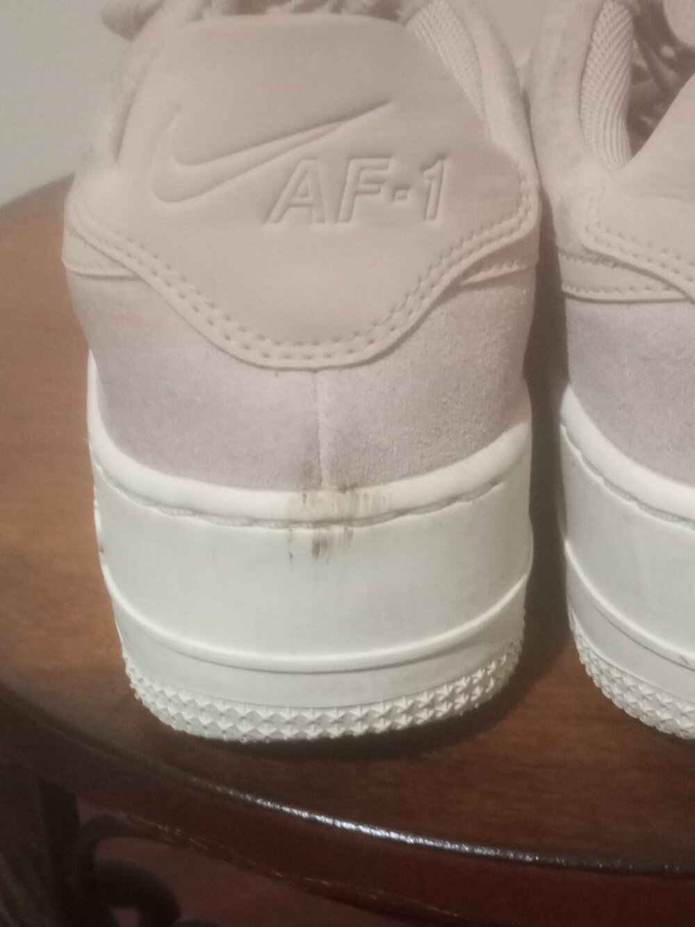Nike Shoes Women's Size 7 Pink Suede Air Force 1 Pink Low AR5339-201 - Picture 11 of 14